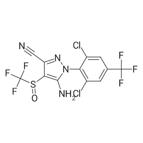 Fipronil/氟虫腈 化学结构 CAS号：120068-37-3