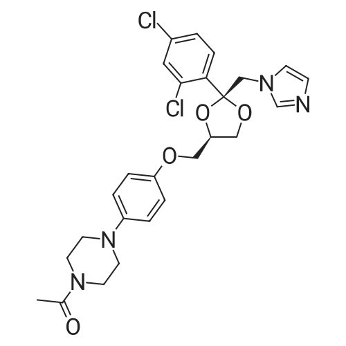 Ketoconazole/酮康唑 化学结构 CAS号：65277-42-1