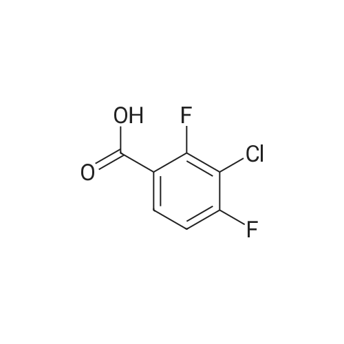 3-Chloro-2,4-difluorobenzoic acid/3-氯-2,4-二氟苯甲酸 化学结构 CAS号：154257-75-7
