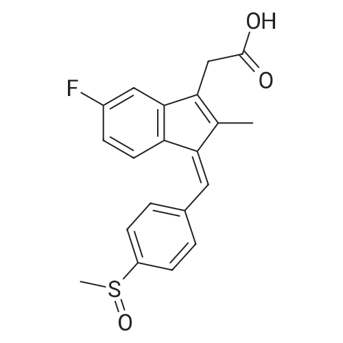 Sulindac 化学结构 CAS号：38194-50-2