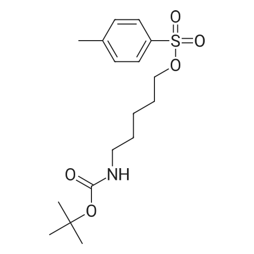 5-(t-Boc-amino)-1-pentyl-p-toluenesulfonate 化学结构 CAS号：118811-34-0