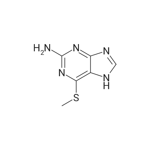 2-Amino-6-methylmercaptopurine 化学结构 CAS号：1198-47-6
