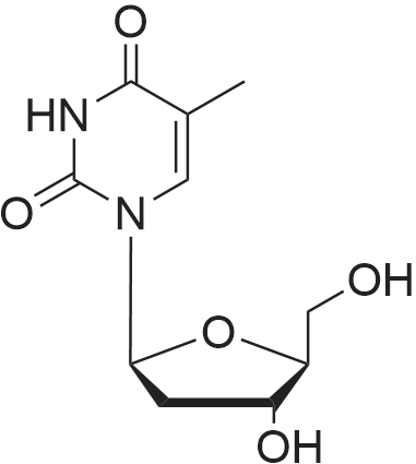 Telbivudine 化学结构 CAS号：3424-98-4