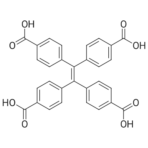 4,4',4'',4'''-(Ethene-1,1,2,2-tetrayl)tetrabenzoic acid 化学结构 CAS号：1351279-73-6