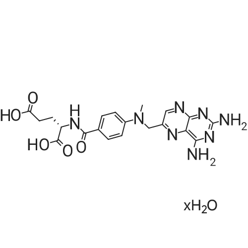 Methotrexate hydrate 化学结构 CAS号：133073-73-1