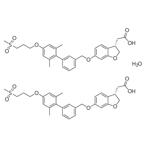 Fasiglifam hemihydrate 化学结构 CAS号：1374598-80-7