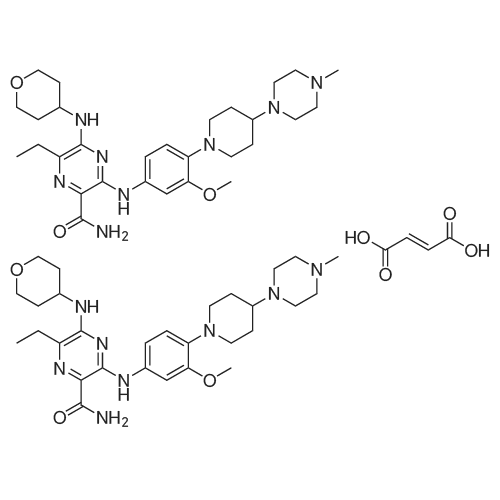 Gilteritinib hemifumarate 化学结构 CAS号：1254053-84-3