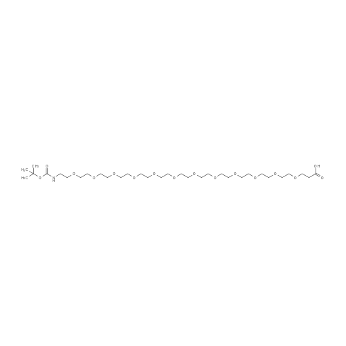 Boc-NH-PEG12-CH2CH2COOH 化学结构 CAS号：1415981-79-1