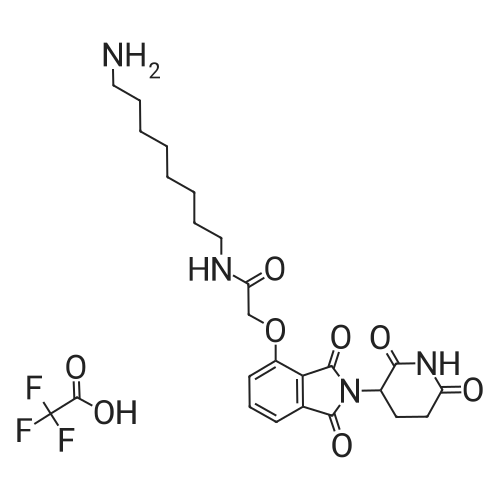 Thalidomide-O-amido-C8-NH2 TFA 化学结构 CAS号：1950635-16-1