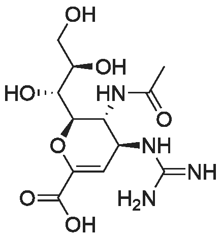 Zanamivir 化学结构 CAS号：139110-80-8