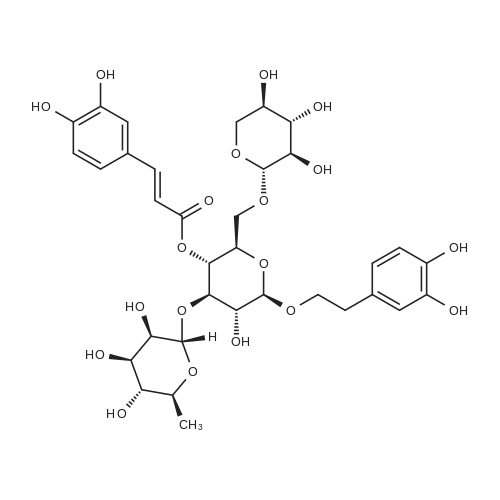 Forsythoside F 化学结构 CAS号：94130-58-2