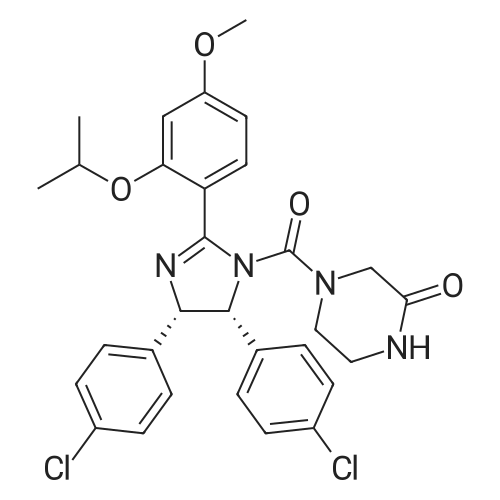 Nutlin-3a 化学结构 CAS号：675576-98-4