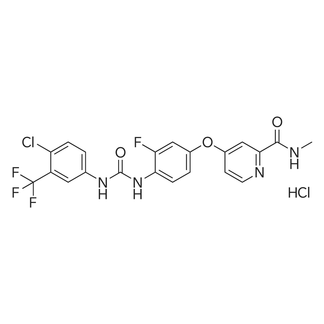 Regorafenib HCl/瑞戈非尼盐酸盐 化学结构 CAS号：835621-07-3