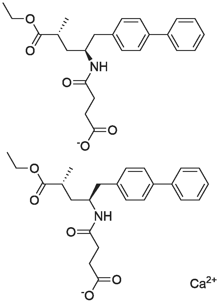 Sacubitril hemicalcium salt 化学结构 CAS号：1369773-39-6