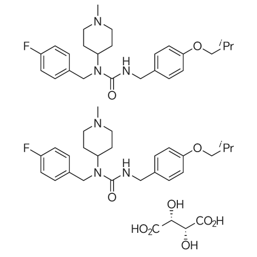 Pimavanserin hemitartrate 化学结构 CAS号：706782-28-7