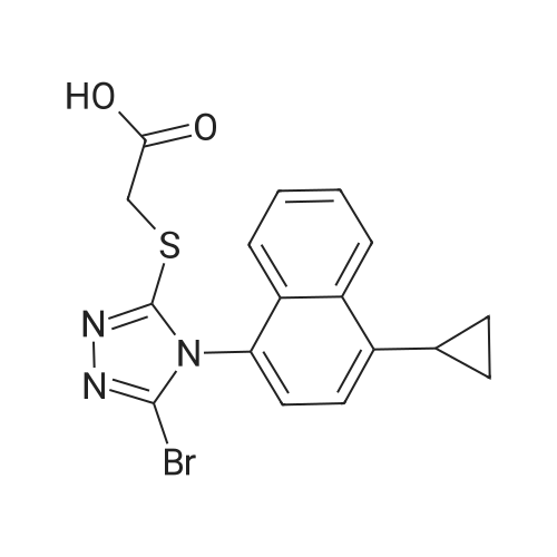 Lesinurad 化学结构 CAS号：878672-00-5